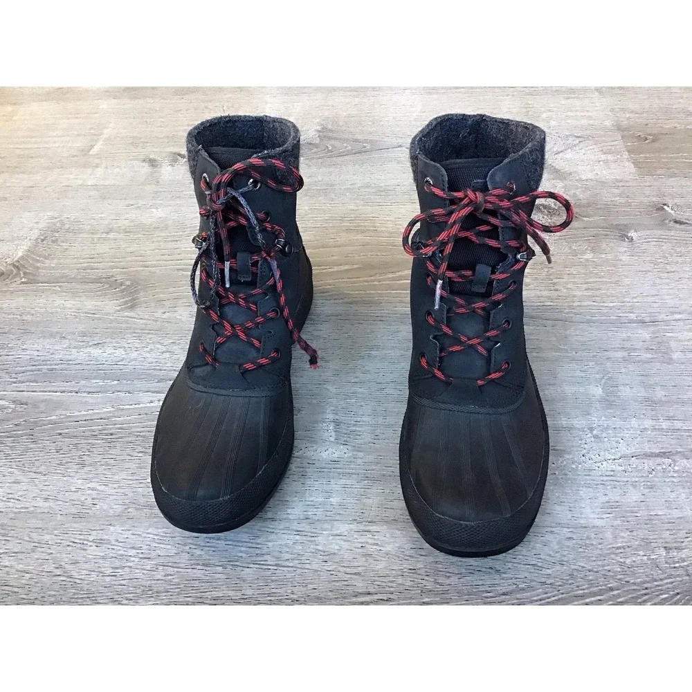 Sperry Gloucester Cold Bay Mens Size 10.5 M Duck Boots Black Boots STS14381